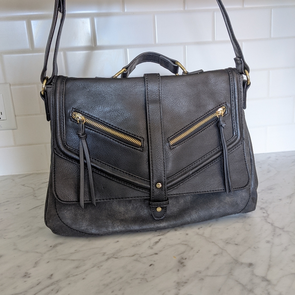 Large black crossbody bag